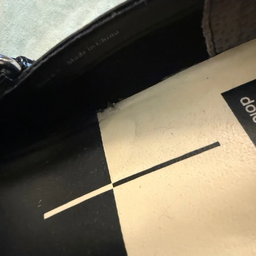 Dolce Vita Black Leather Loafers for women - Picture 4 of 5